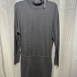 White House, Black Market “Grey” SZ: (M) Grey Sweater Dress, New With Tags